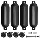 Sailortenx Boat Fenders 4 Pack 4.5''Inflatable