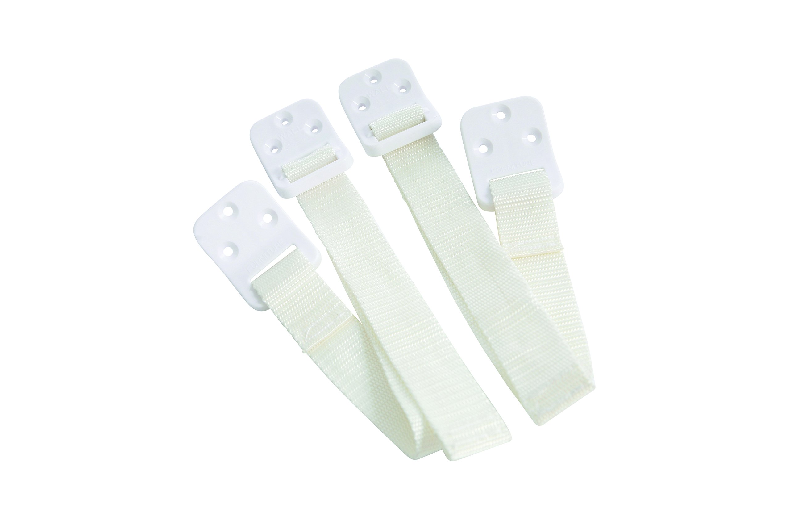 Dreambaby Furniture Wall Straps (Pack of 2, White)