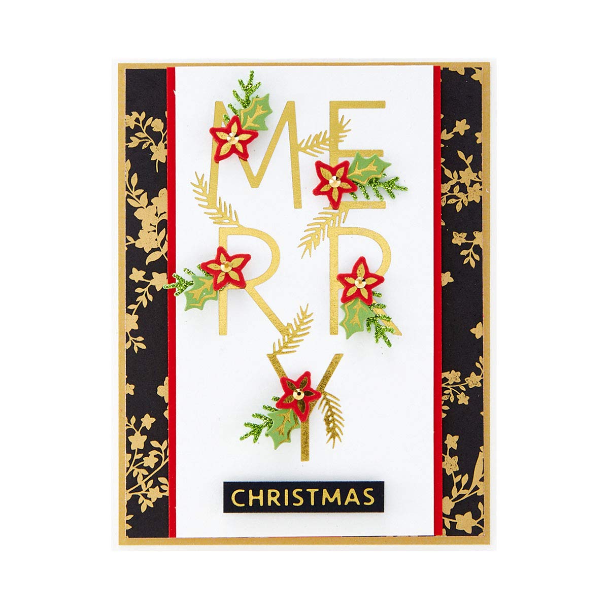 Merry Salutations - Glimmer Hot Foil Plate & Die Set - Sparkling Christmas Collection
