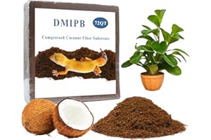 DMIPB 10LB Compressed Coco Potting Soil for Gardens & Plants, Coco Coir for Reptiles Bedding Like Turtle, Hermit Crab, Spider Odor Absorption | Compostable(72 Quart)