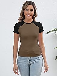 Abardsion Trendy Baby Tees for Women Y2K Shirts