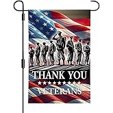 Veterans Day Decorations Banner Independence Day Memorial Day Backdrop Banner Thank You Veterans Outdoor Decorations and Supplies (12 * 18FEET)