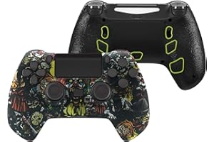 eXtremeRate Scary Party Decade Tournament Controller Upgrade Kit for PS4, P4MG009, Plastic, Textured, Upgrade Board & Ergonom