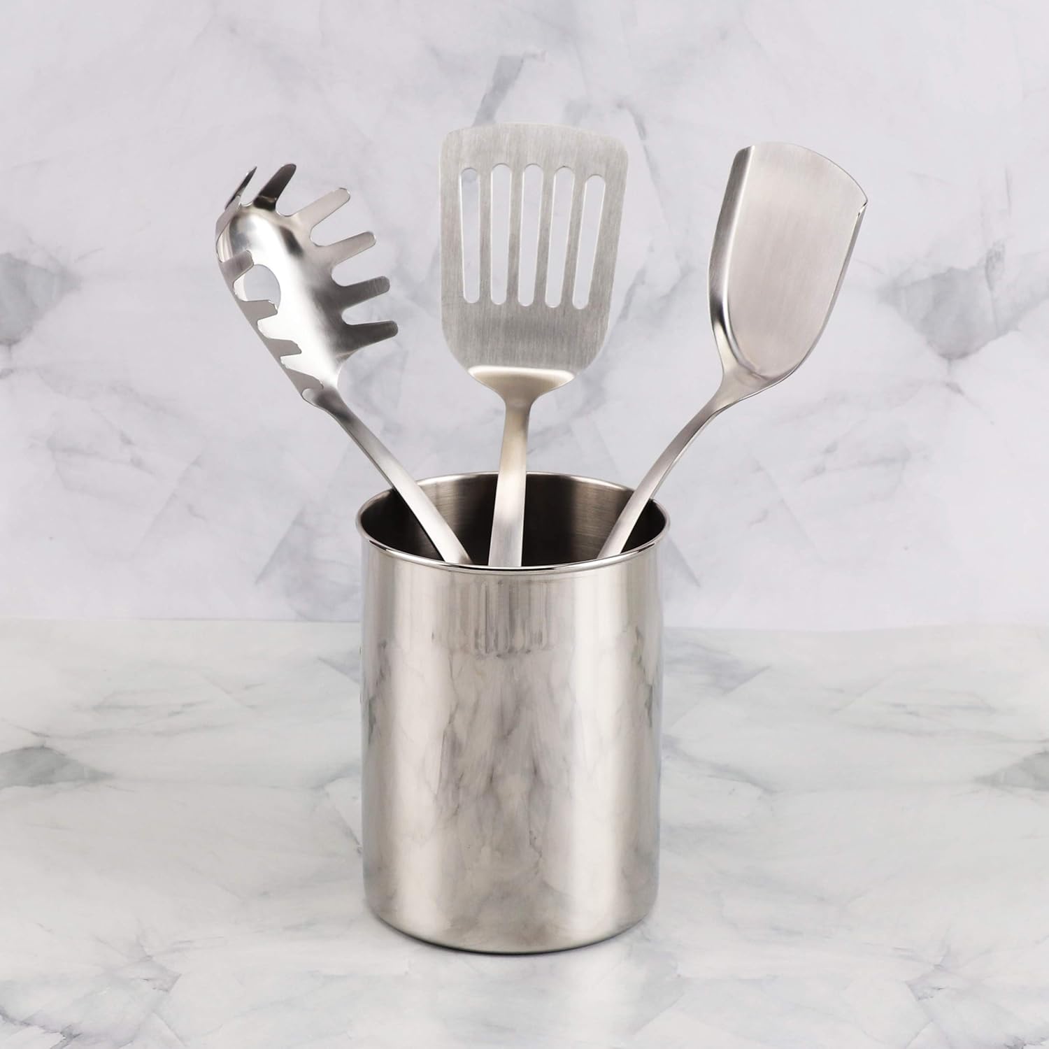 Awada Stainless Steel Utensils Holder,Rust Proof,Stainless Steel