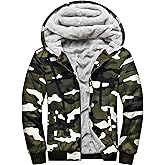 MACHLAB Men's Pullover Winter Workout Fleece Hoodie Jackets Full Zip Wool Warm Thick Coats