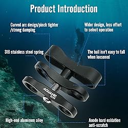 Nitescuba 2PCS 1'' Standard Ball Clamp Mount,Long