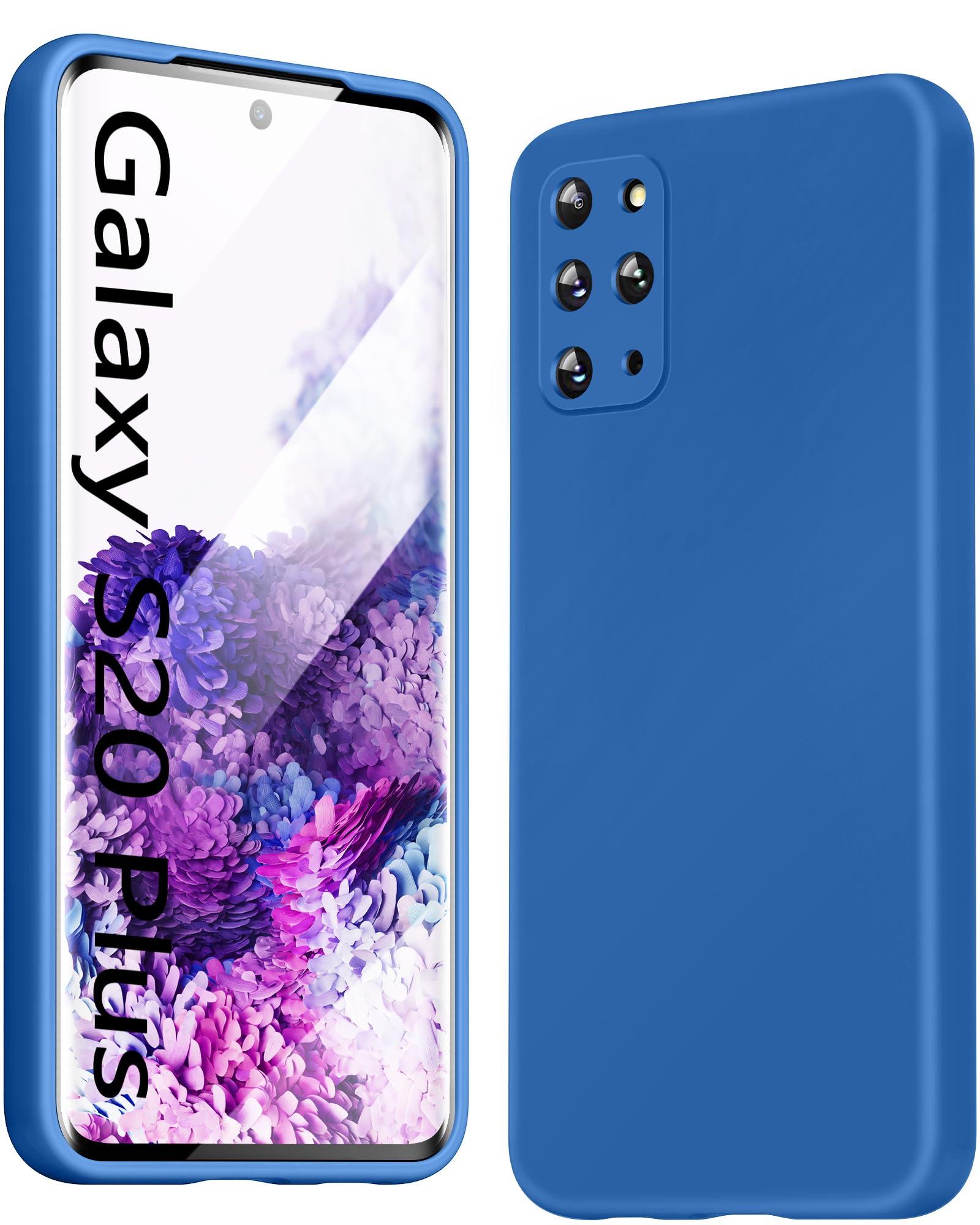 Photo 1 of JTWIE Designed for Samsung Galaxy S20 Plus Case, [Microfiber Lining] [Upgraded Enhanced Camera Protection] Shockproof Liquid Silicone Phone Case for Samsung Galaxy S20 Plus. (Navy Blue)