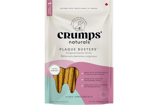 Crumps’ Naturals Original Plaque Busters, 7”- 10 Pack