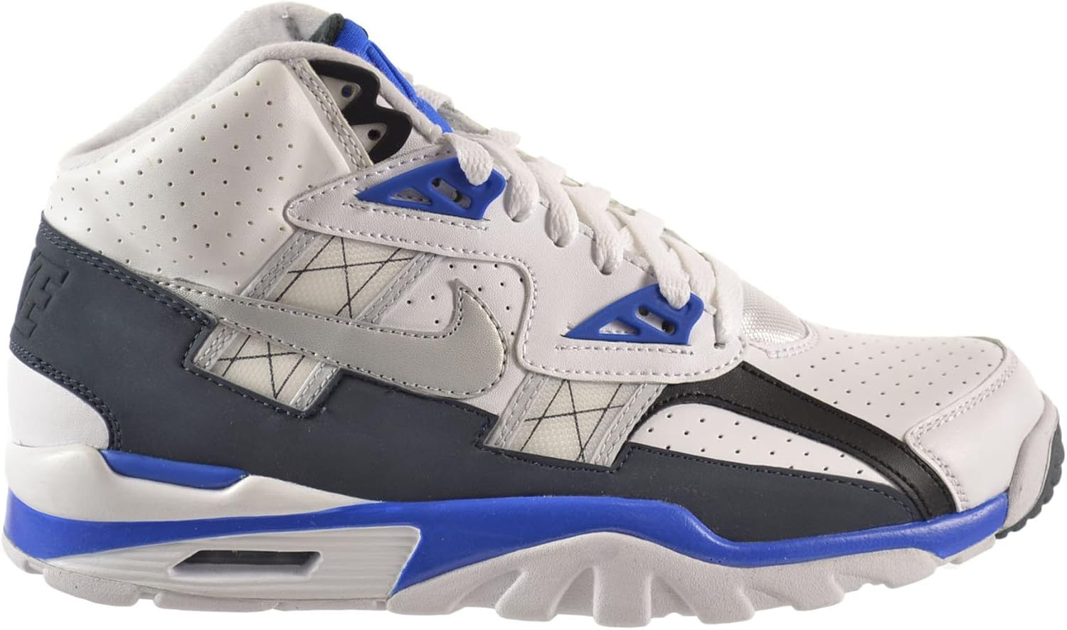 Amazon.com | Nike Air Trainer SC High Men's Shoes White/Metallic Platinum-Hyper Cobalt-Dark 