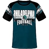 Mens City Football Fans Athletic Arm Stripe Tee Raglan Tee T-Shirts - Midnight Green & Black