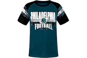 GENEISTECK Mens City Football Fans Athletic Arm Stripe Tee Raglan Tee T-Shirts - Midnight Green & Black