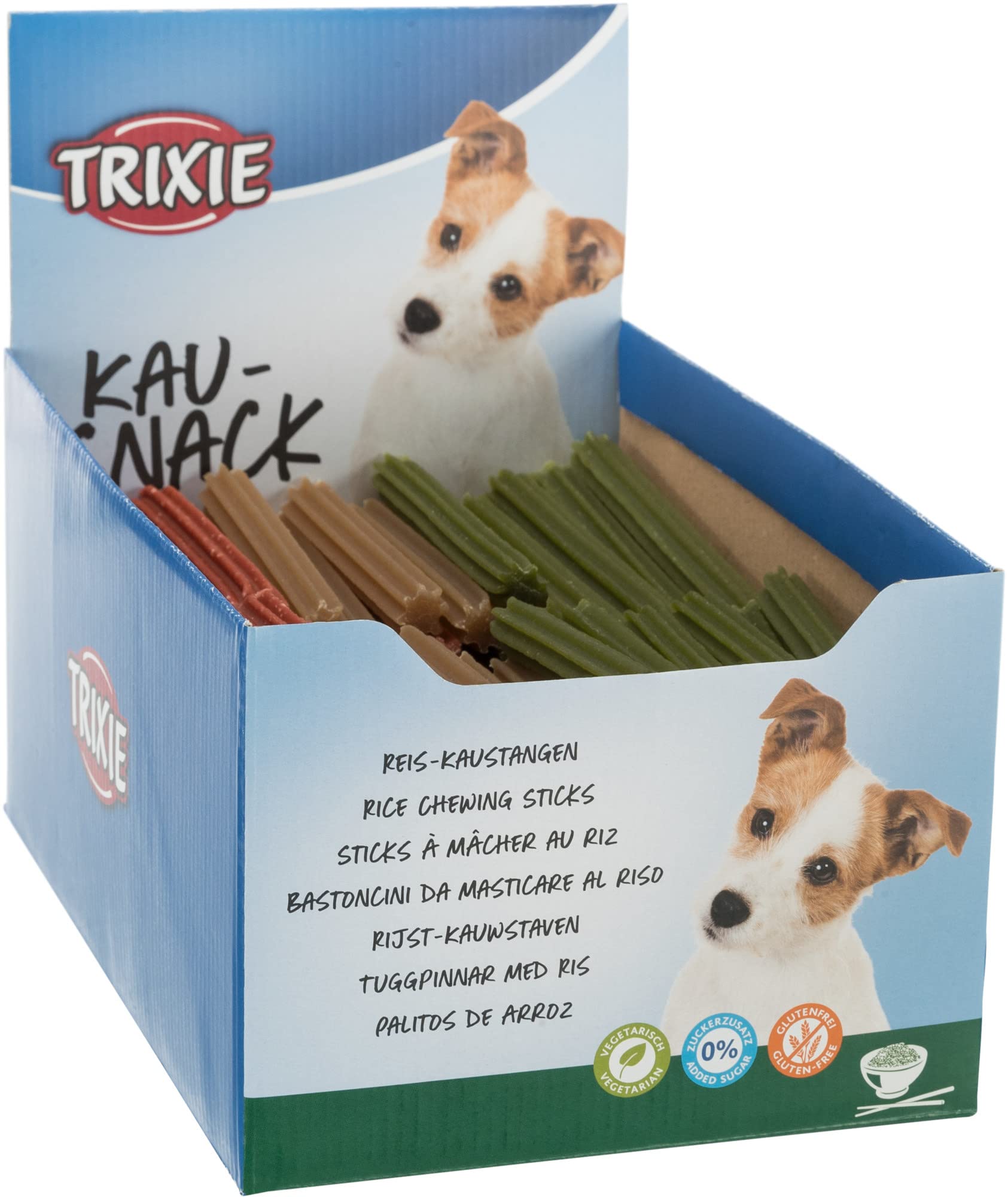 Trixie Hundeleckerli Premio Fish Chicken Stripes Hundesnack - herzhaftes Leckerli mit Hähnchenfleisch, ohne Zuckerzusatz und Gluten 300 g - 31803