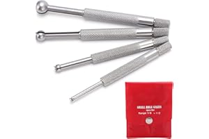 YUECOOM Bore Gauge Gage Starter Kits Micrometer Full Ball Small Hole Gauge Set 4PCS Steel Telescopic Gauge with Packing Bag, Dial Bore Gaug 3‑13mm for Measuring Hole Slit