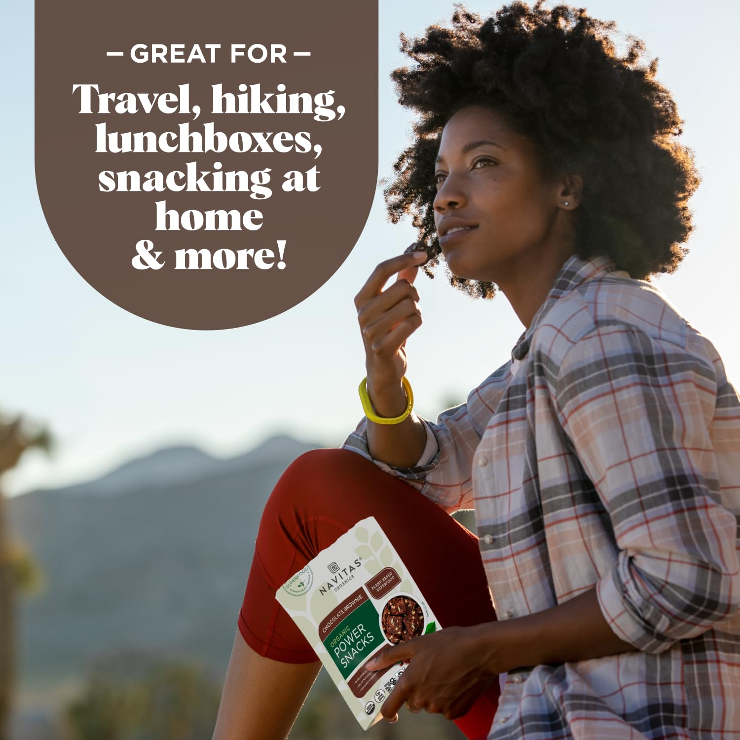 Navitas Organics Chocolate Brownie Superfood+ BITES – Power Snacks – All Natural Plant Based – Clean Energy & Nutrition – USDA Organic, Non GMO, Gluten Free, Kosher, Vegan (8oz. Bag 11 Servings)