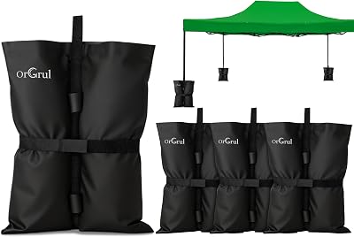 Orgrul 4 Gazebo Weights Sand Bags for Pop Up Canopy Tent Sun Shades Trampoline