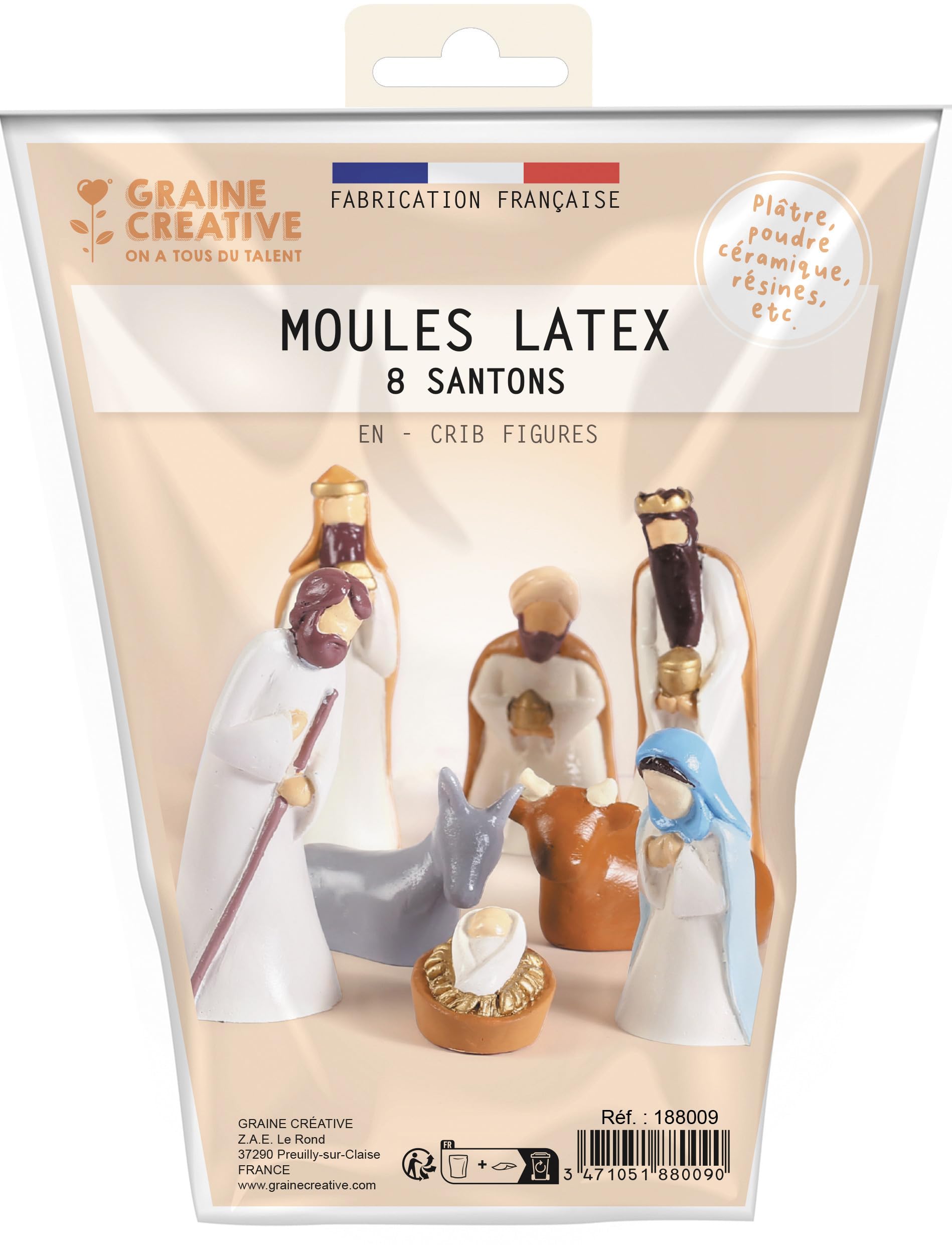 Youdoit Small moulds plaster cast Latex - Santones the crib