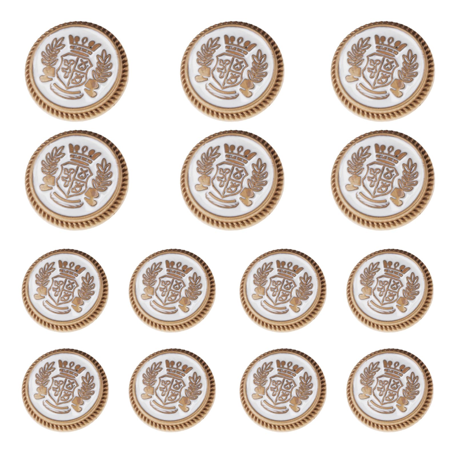 14 Pieces Gold Metal Blazer Button Set 23mm 18mm Blazer Buttons Men Metal Suit Buttons for Men Gold Buttons for Blazer,Suits,Sport Coat,Uniform,Jacket