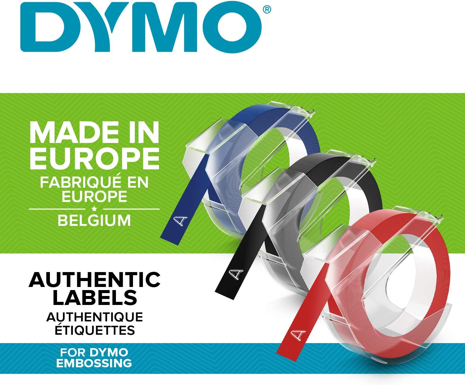 dymo black embossing tape