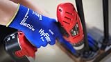 Ansell HyFlex 11-618 Mechanics Gloves PU Coated Safety Touchscreen Blue L view 7