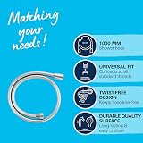 GROHE VitalioFlex Shower Hose 1m Silver TwistStop G1/2" Chrome view 3