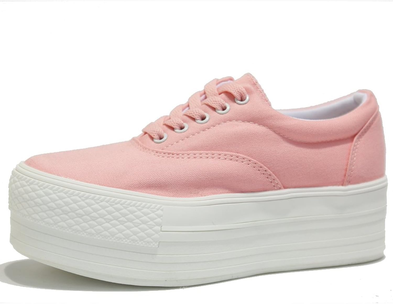 light pink platform sneakers