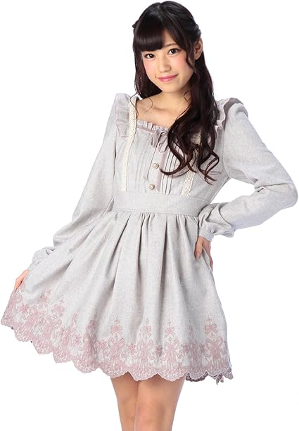 Amazon Co Jp リズリサ ワンピース 142 6078 0 パープル 日本 0 Free サイズ 服 ファッション小物