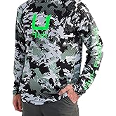 HUK Men's Kc Scott Patterned Pursuit Hoodie, Hooded Fishing Shirt