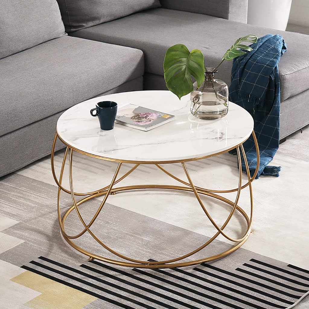 Round Marble Coffee Table For Living Room And Office