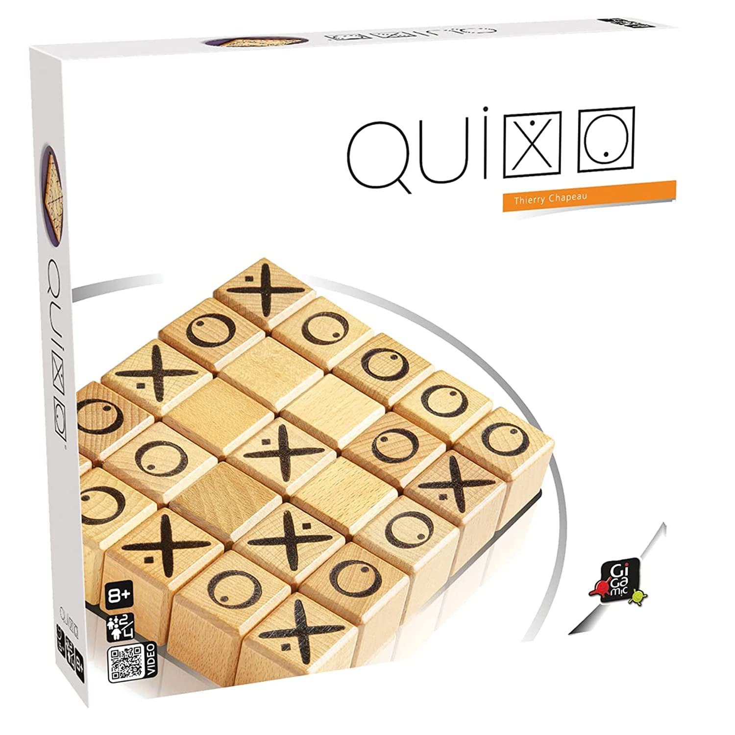 Quixo | Wooden Abstract Strategy Board Game for Kids and Adults | Family Game Night Favorite | Tic-Tac-Toe Style Competitive Puzzle | Easy to Learn, Fast to Play | Ages 8+ | 2-4 Players | 15 Min