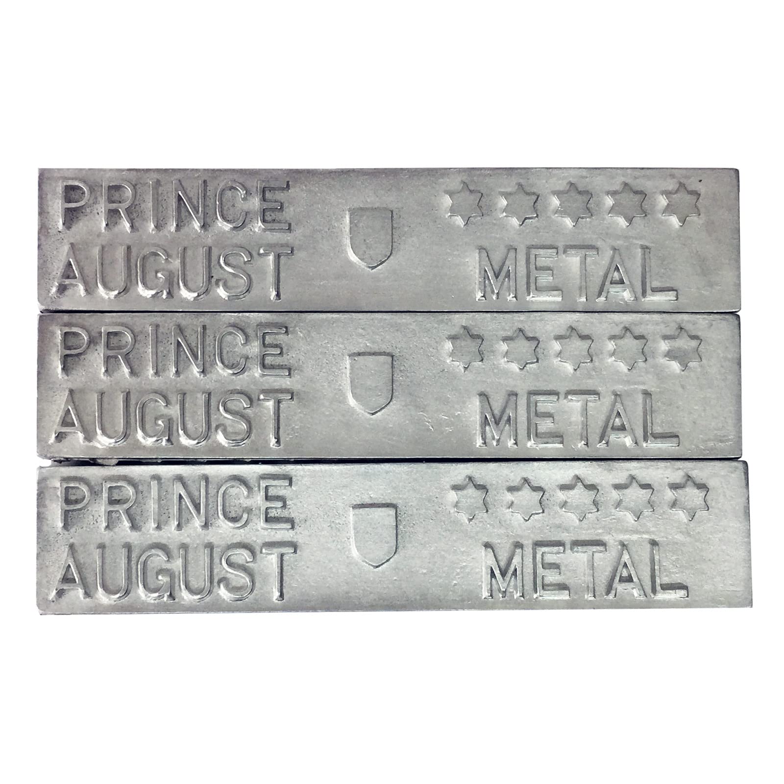 Prince August '5 Star Metal' lead free for casting miniatures. 94.5% Tin & 3% Zinc & 2.5% Antimony. PA2059