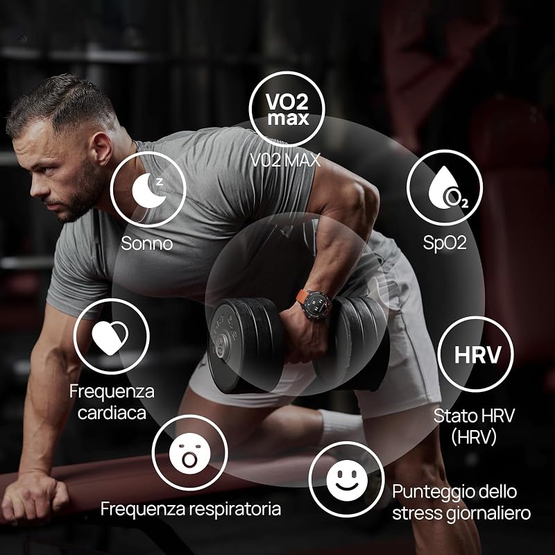 GS Explorer S Smartwatch Uomo, GPS, 20 Giorni Autonomia, Nero — foto 8 di 8