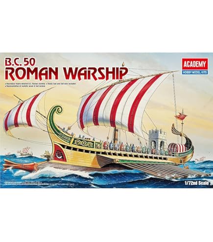 Amazon.com: Aoshima Roman Warship 50 BC - Historical Sailing