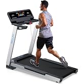 WELLFIT Treadmill for Home, 2 Level Incline Heavy Duty Treadmills | 450 lbs Capacity, 4.0 HP, 10 MPH, 20" x 45" Wide Belt Treadmill with Pulse Sensor, Bluetooth Player &amp; Large LED Display