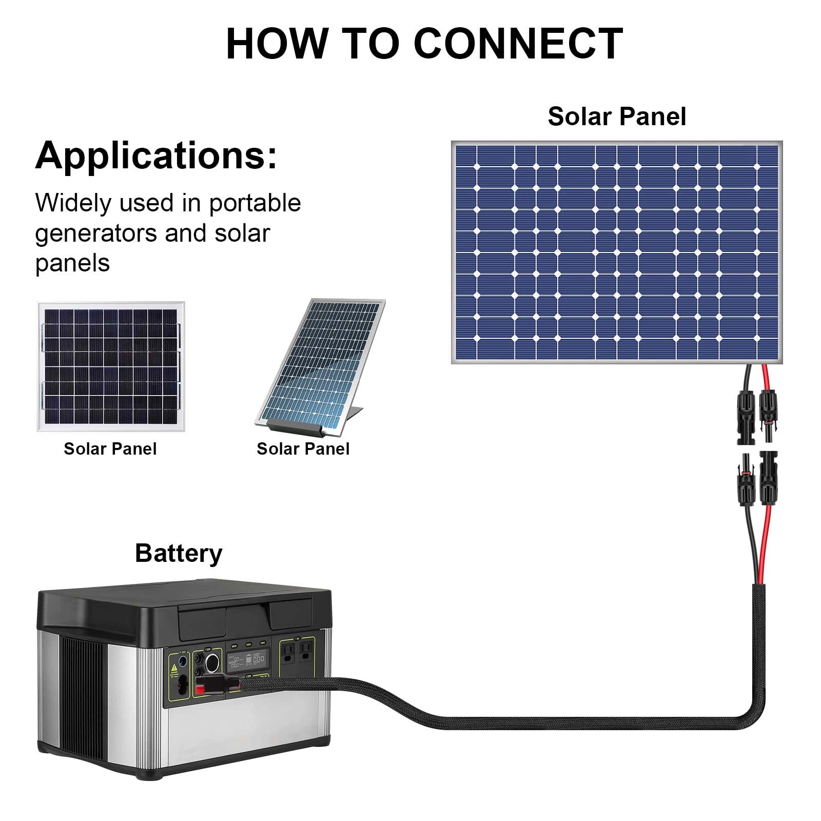 Mua iGreely Connector Solar Panel Cable Kits for Goal Zero Yeti, Suaoki ...