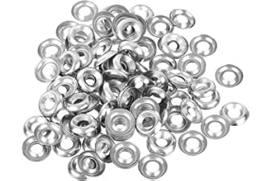uxcell #8 304 Stainless Steel Cup Washer Countersunk, 200pcs Countersunk Finish Washers for Screw Bolt