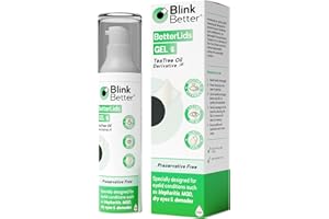 BLINKBETTER BetterLids Eyelid Cleansing Gel – Gentle Centella & Tea Tree Extract Cleanser – Refreshes & Cleanses for Daily Eyelid Care – Preservative-Free – 1.06 oz