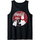 Coca-Cola Holiday Cheers Polar Bear Circle Logo Tank Top