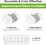 AirGearPro M-500 Reusable Respirator Mask with A1P2 Filters | Anti-Dust Gas view 6