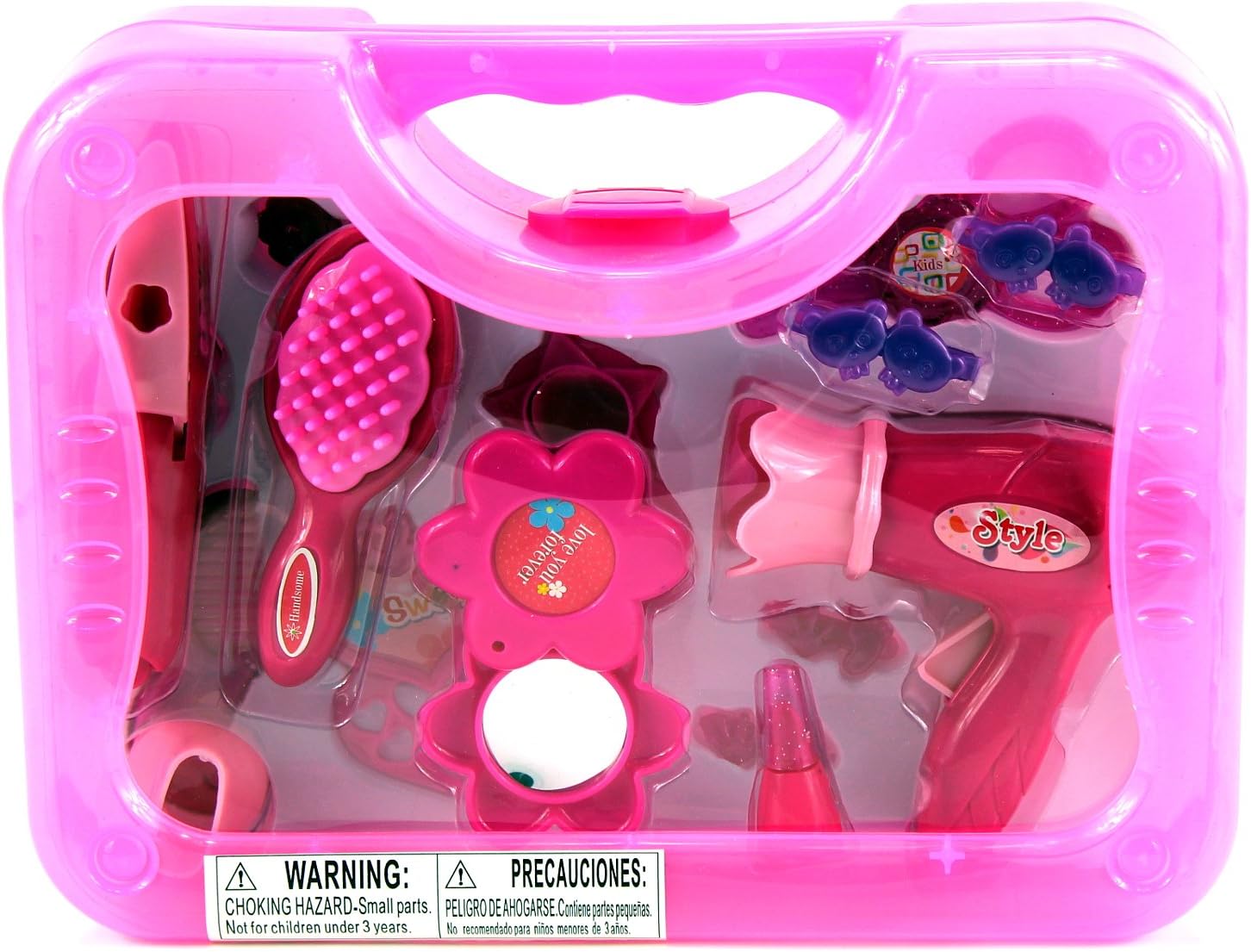 My First Make Up Case Pretend Play Toy Fashion Beauty Play Set w/ Assorted Beauty Accessories