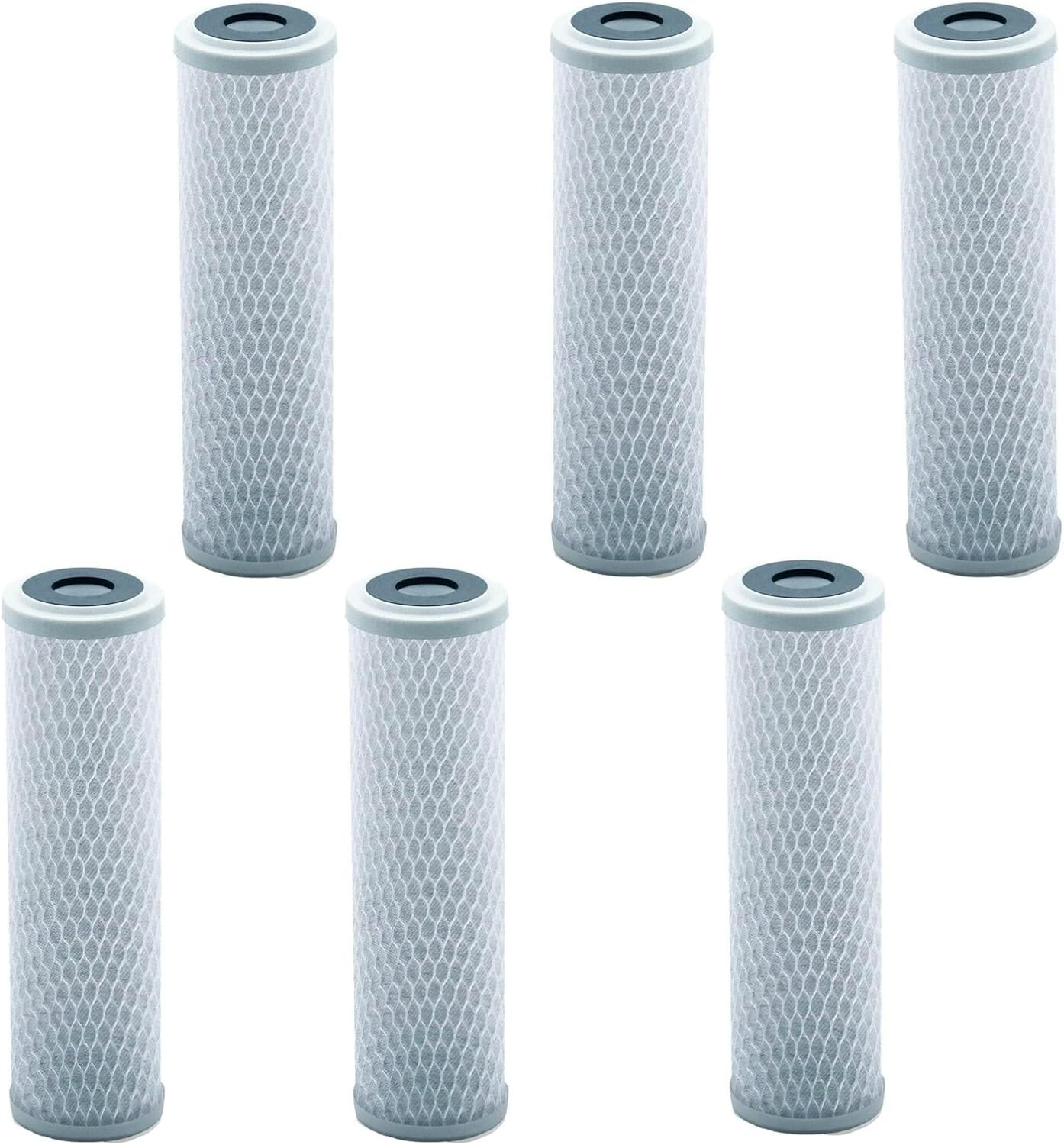 Universal 10 inch Carbon Block Water Filter Cartridge - Replacement CTO Water Purifier Filter, Activated Carbon (NSF 42 Certified) (3): Kitchen & Dining