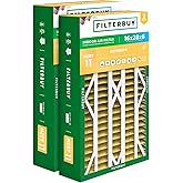 Filterbuy 16x28x6 Air Filter MERV 11 Pet &amp; Allergy Defense (2-Pack) | Pleated HVAC AC Furnace Replacement for AprilAire Space-Gard 401, 2400 &amp; Lennox (Actual Size: 15.50 x 26.88 x 6.00)