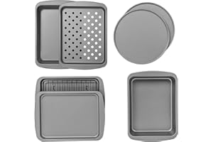 G & S Metal Products Company Ovenstuff Toaster Oven Bakeware Set, 8-Piece Set