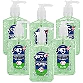 Germ-X Advanced Hand Sanitizer with Aloe and Vitamin E, 8 Fl Oz (Pack of 6), Less Drying Moisturizing Gel, No Rinse Formula, Pump Bottle