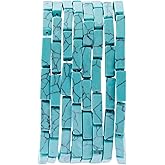Natural Blue Turquoise Rectangle Tube Beads 4x13mm 38cm/str Loose Semi Gemstone Stone Beads for Making Bracelets Necklace Earrings