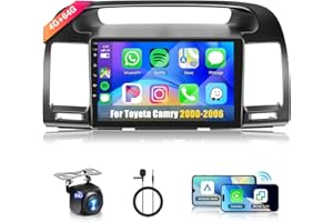 4+64G for Toyota Camry 2000-2006 Android with Wireless CarPlay Android Auto,9 inch IPS Touchscreen Car Stereo Bluetooth5.0,GP