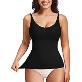 YERKOAD Compression Tanks for Women Shapewear Tank Tops Tummy Control Tank Top Scoop Neck Camisole Tops