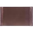 Dacasso Brown Crocodile-Print Leather Desk Pad | Executive Desk Protector & Blotter | 34x20 Inches