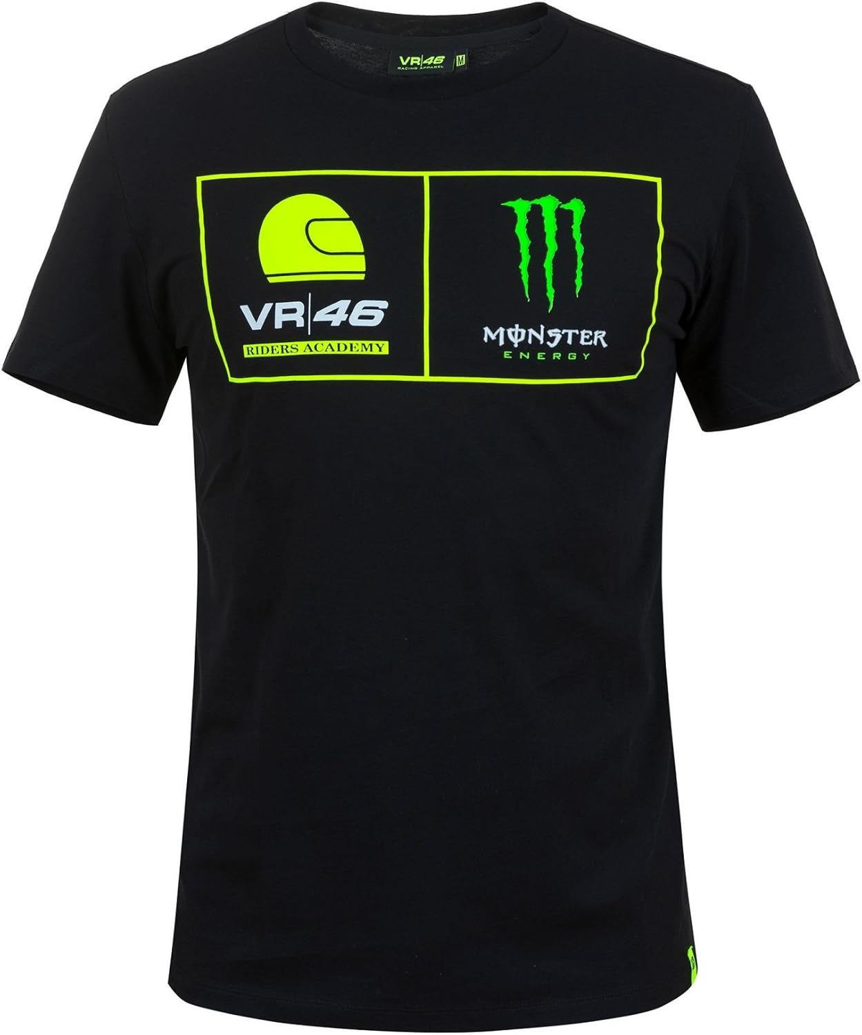 amazon com 2018 vr46 valentino rossi 46 motogp mens t shirt dual black monster energy logo sports outdoors 2018 vr46 valentino rossi 46 motogp mens t shirt dual black monster energy logo