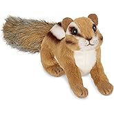 Bearington Chippie Chipmunk Stuffed Animal - 7" Realistic Stuffed Animals with Soft Fur for Toddlers and Wildlife Animal Lovers - Plush Toy Chipmunk Stuffy - Adorable Gift for Kids