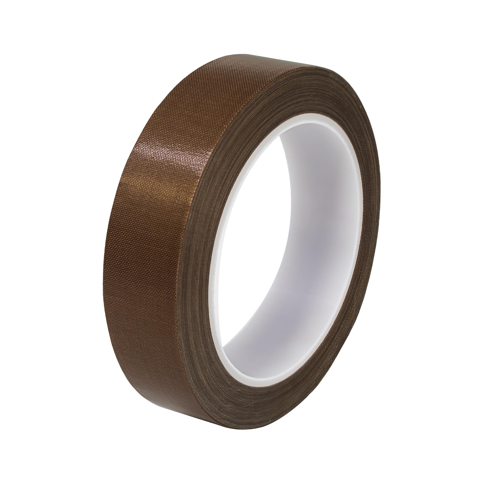 Hoerev Glass Cloth Coated PTFE Teflon Adhesive Tape,Thickness 0.13mm,25.4mmx30m Brown